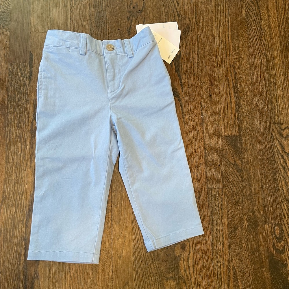 NWT. Ralph Lauren Pants. Size 12 months. Light Blue.